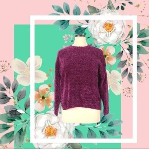 🌟NWT CUPIO Vibrant Plum Sweater